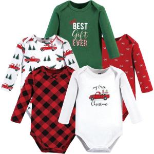 image:imageHudson Baby babygirls Cotton Longsleeve Bodysuits 5packChristmas Gift