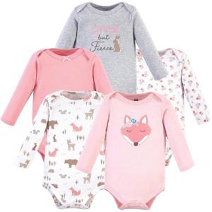 image:imageHudson Baby babygirls Cotton Longsleeve Bodysuits 5packGirl Fox Longsleeve