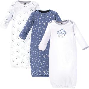 image:imageHudson Baby unisexbaby Cotton GownsCloud Mobile Blue