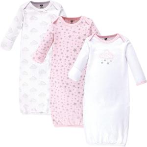 image:imageHudson Baby unisexbaby Cotton GownsCloud Mobile Pink