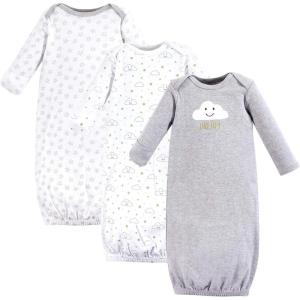 image:imageHudson Baby unisexbaby Cotton GownsGray Clouds