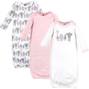 image:imageHudson Baby unisexbaby Cotton GownsPink Safari