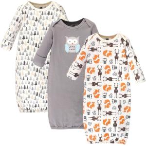 image:imageHudson Baby unisexbaby Cotton GownsUnisex Owl