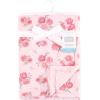 image:imageHudson Baby Infant Boy Plush Blanket with Furry Binding and Back Sports Fan One SizeBlush Rose