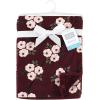image:imageHudson Baby Infant Boy Plush Blanket with Furry Binding and Back Sports Fan One SizeBurgundy Floral