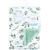 image:imageHudson Baby Infant Boy Plush Blanket with Furry Binding and Back Sports Fan One SizeEucalyptus