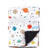 image:imageHudson Baby Infant Boy Plush Blanket with Furry Binding and Back Sports Fan One SizeHappy Planets