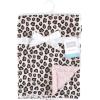 image:imageHudson Baby Infant Boy Plush Blanket with Furry Binding and Back Sports Fan One SizeLeopardPink