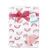 image:imageHudson Baby Infant Boy Plush Blanket with Furry Binding and Back Sports Fan One SizeModern Rainbow