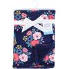 image:imageHudson Baby Infant Boy Plush Blanket with Furry Binding and Back Sports Fan One SizeNavy Bold Floral