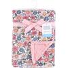 image:imageHudson Baby Infant Boy Plush Blanket with Furry Binding and Back Sports Fan One SizePink Blue Pretty Floral
