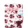 image:imageHudson Baby Infant Boy Plush Blanket with Furry Binding and Back Sports Fan One SizeRose