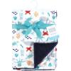 image:imageHudson Baby Infant Boy Plush Blanket with Furry Binding and Back Sports Fan One SizeSea Characters
