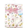 image:imageHudson Baby Infant Boy Plush Blanket with Furry Binding and Back Sports Fan One SizeSoft Painted Floral