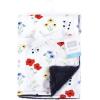 image:imageHudson Baby Infant Boy Plush Blanket with Furry Binding and Back Sports Fan One SizeWildflower