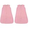 image:imageHudson Baby Infant Girl Plush Sleeping Bag Sack Blanket 2pk Basic Pink Floral 612 MonthsSolid Light Pink Fleece