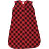 image:imageHudson Baby Infant Girl Thermal Sleeveless Sleeping Bag 2pk Soft Pink Sage RoseBuffalo Plaid Leopard