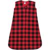 image:imageHudson Baby Infant Girl Thermal Sleeveless Sleeping Bag 2pk Soft Pink Sage RoseBuffalo Plaid Moose