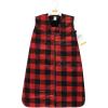 image:imageHudson Baby Infant Girls Long Sleeve Plush Faux Fur Sleeping Bag Wearable BlanketBuffalo Plaid