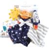 image:imageHudson Baby Unisex Baby Animal Face Security Blanket Bunny One SizeHappy Planets 3pack