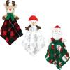image:imageHudson Baby Unisex Baby Animal Face Security Blanket Bunny One SizeWhite Snowman