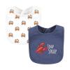image:imageHudson Baby Unisex Baby Cotton Bibs Holiday Bold Boy One SizeBoy Whale Shark