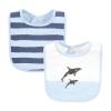 image:imageHudson Baby Unisex Baby Cotton Bibs Holiday Bold Boy One SizeBoy Whale Shark