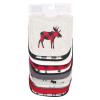 image:imageHudson Baby Unisex Baby Cotton Bibs Holiday Bold Boy One SizeBuffalo Plaid Moose