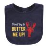 image:imageHudson Baby Unisex Baby Cotton Bibs Holiday Bold Boy One SizeButter Me Up Lobster