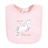 image:imageHudson Baby Unisex Baby Cotton Bibs Holiday Bold Boy One SizeGlitter Unicorn