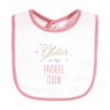 image:imageHudson Baby Unisex Baby Cotton Bibs Holiday Bold Boy One SizeGlitter Unicorn