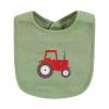 image:imageHudson Baby Unisex Baby Cotton Bibs Holiday Bold Boy One SizeGreen Farm Animals