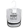 image:imageHudson Baby Unisex Baby Cotton Bibs Holiday Bold Boy One SizeMom Dad Moon and Back