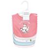 image:imageHudson Baby Unisex Baby Cotton Bibs Holiday Bold Boy One SizePink Farm Animals