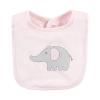 image:imageHudson Baby Unisex Baby Cotton Bibs Holiday Bold Boy One SizePink Gray Elephant
