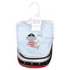 image:imageHudson Baby Unisex Baby Cotton Bibs Holiday Bold Boy One SizePirate Shark