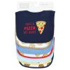 image:imageHudson Baby Unisex Baby Cotton Bibs Holiday Bold Boy One SizePizza Snacks
