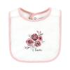 image:imageHudson Baby Unisex Baby Cotton Bibs Holiday Bold Boy One SizeRose