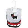 image:imageHudson Baby Unisex Baby Cotton Bibs Holiday Bold Boy One SizeScottie Dog
