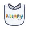 image:imageHudson Baby Unisex Baby Cotton Bibs Holiday Bold Boy One SizeSurfer Dude