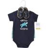 image:imageHudson Baby Unisex Baby Cotton Bodysuit Shorts and Shoe SetSea Turtle