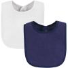 image:imageHudson Baby Unisex Baby Drooler Bib With Waterproof LiningBlue Burgundy