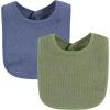 image:imageHudson Baby Unisex Baby Drooler Bib With Waterproof LiningBlue Burgundy