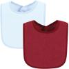 image:imageHudson Baby Unisex Baby Drooler Bib With Waterproof LiningBlue Burgundy