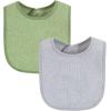 image:imageHudson Baby Unisex Baby Drooler Bib With Waterproof LiningBlue Lime