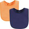 image:imageHudson Baby Unisex Baby Drooler Bib With Waterproof LiningBlue Orange