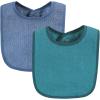 image:imageHudson Baby Unisex Baby Drooler Bib With Waterproof LiningBlue Orange