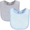 image:imageHudson Baby Unisex Baby Drooler Bib With Waterproof LiningBlue Red