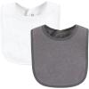 image:imageHudson Baby Unisex Baby Drooler Bib With Waterproof LiningGray Orange