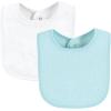 image:imageHudson Baby Unisex Baby Drooler Bib With Waterproof LiningGray Orange